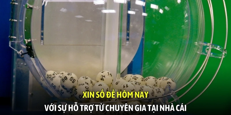 Xin số đề hôm nay với sự hỗ trợ từ chuyên gia tại nhà cái